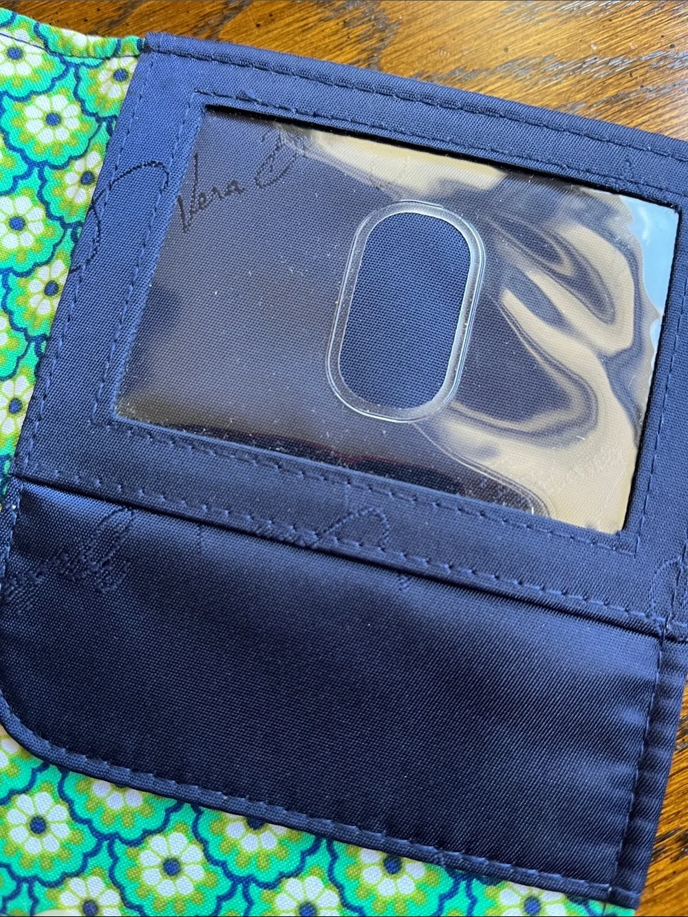 Vera Bradley Passport Holder Rhythm and Blues Pattern